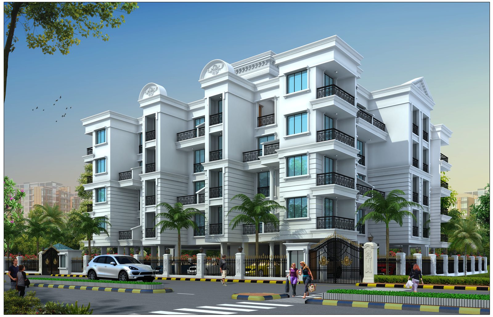 Panchashil — architectural render, Village Lodhivali